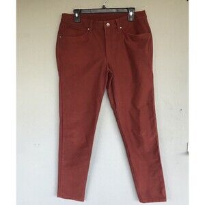 Lululemon Pants Men's 32 Utilitech ABC Slim-Fit 5 Pocket Casual Stretch Rust Red
